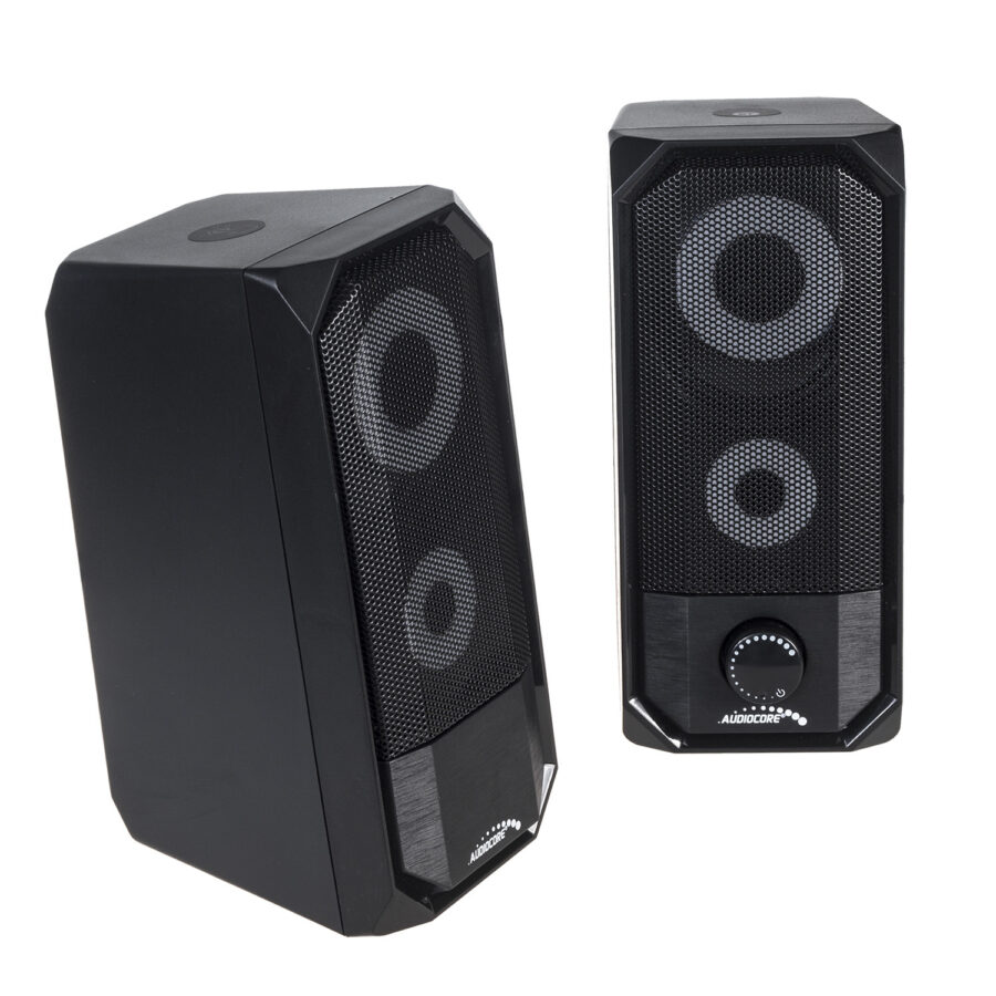Audiocore AC845 Bluetooth 4.2 Számítógépes Hangszórók - 10W, USB, Érintésvezérlés, Fekete - Image 2