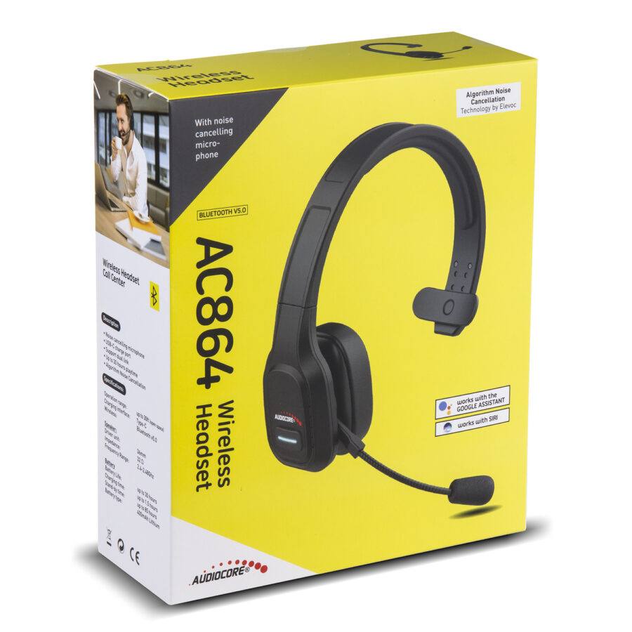 Audiocore AC864 Bluetooth ANC Call Center Fejhallgató Mikrofonnal - Image 2