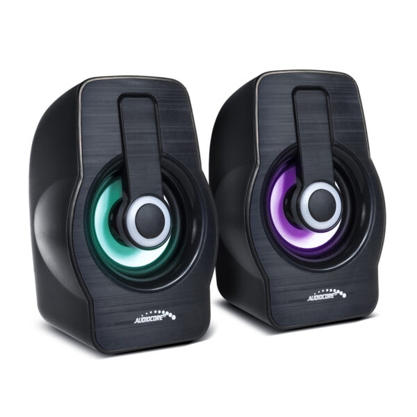 Audiocore AC855 B Fekete USB Számítógépes Hangszórók, 6W