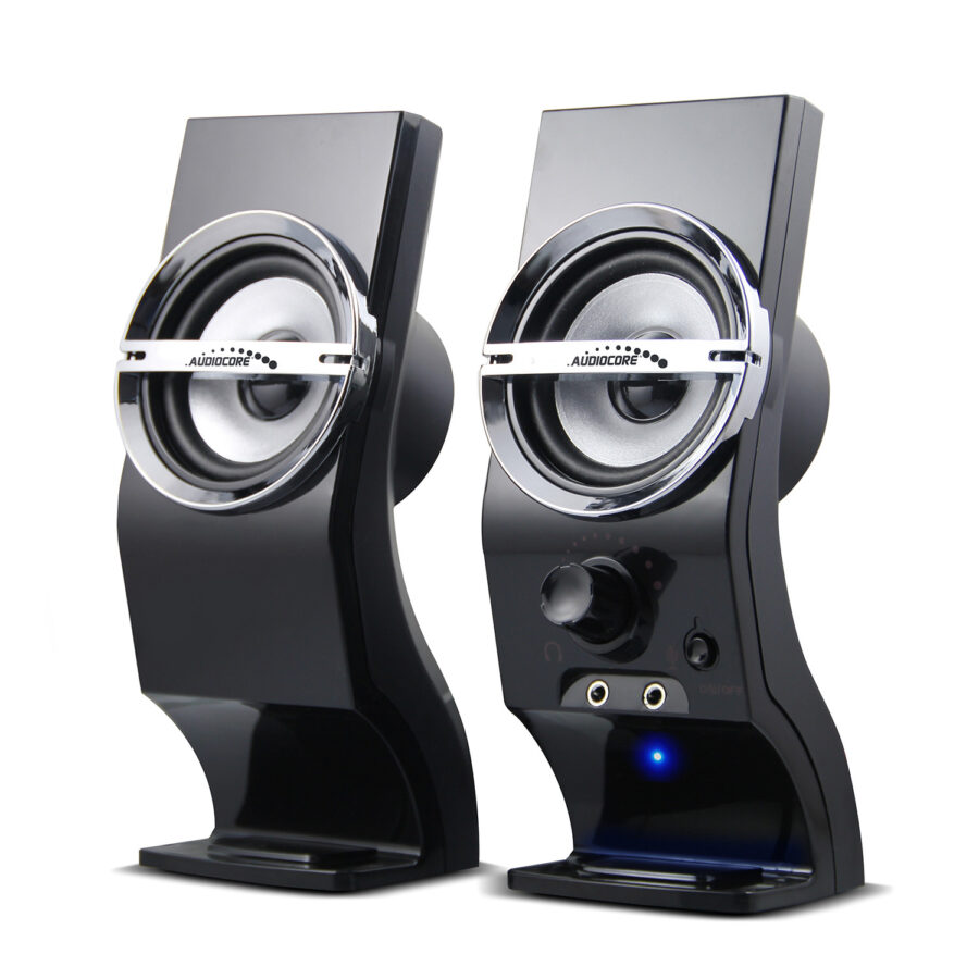 Audiocore AC805 6W USB Fekete Számítógépes Hangszórók