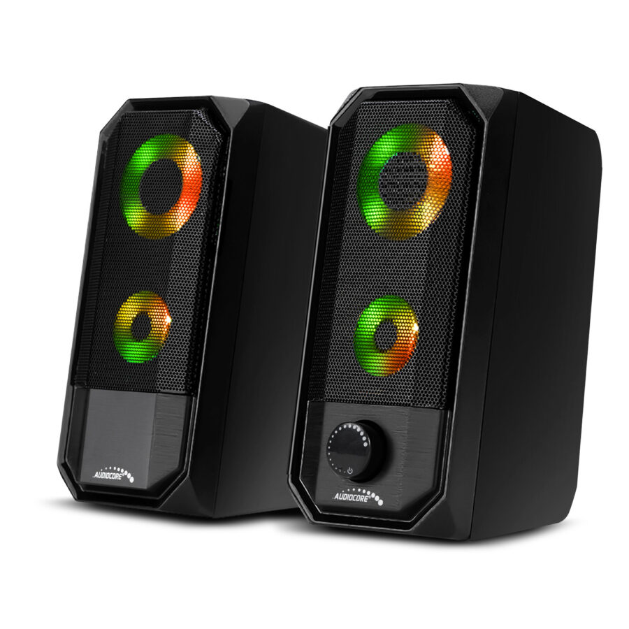 Audiocore AC845 Bluetooth 4.2 Számítógépes Hangszórók - 10W, USB, Érintésvezérlés, Fekete - Image 6