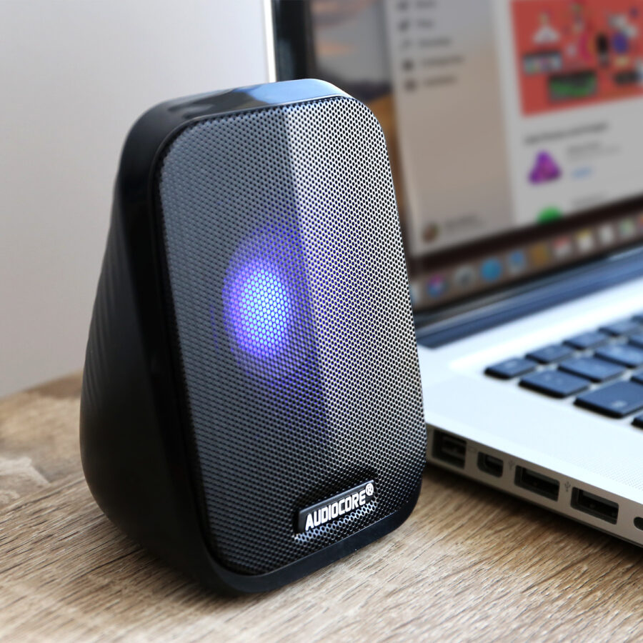 Audiocore AC835 LED USB Számítógépes Hangszórók 6W Fekete - Image 8