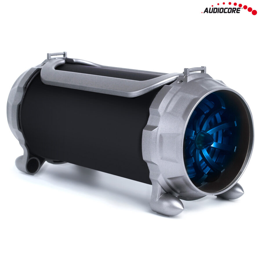 Audiocore Bazooka Bluetooth Hangszóró, FM rádió, microSD kártya, fekete, 100W, 2000mAh, AC890