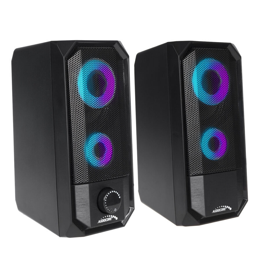 Audiocore AC845 Bluetooth 4.2 Számítógépes Hangszórók - 10W, USB, Érintésvezérlés, Fekete